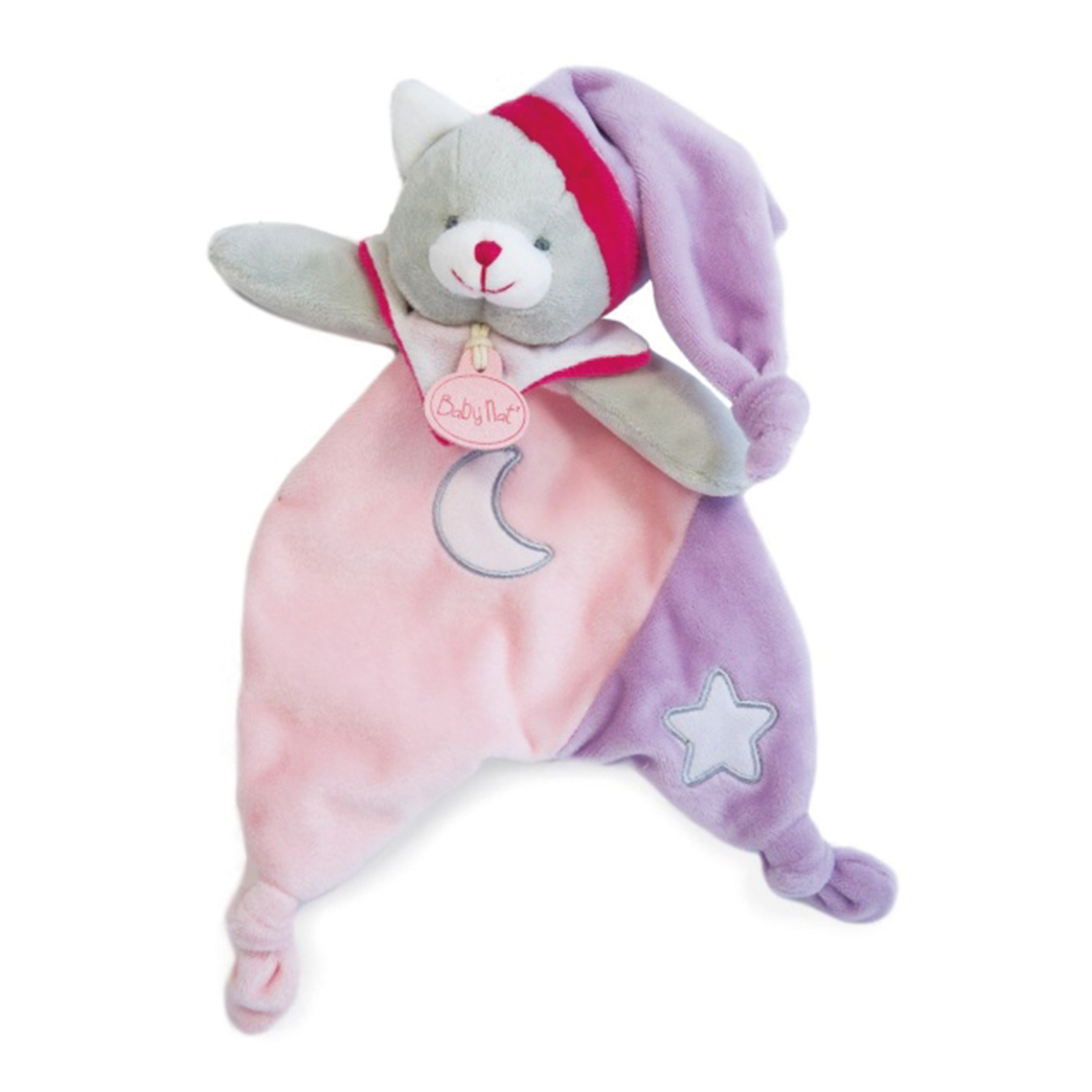 Doudou chat Lumineux Rose