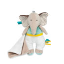 Pantin avec doudou Cacahuète éléphant