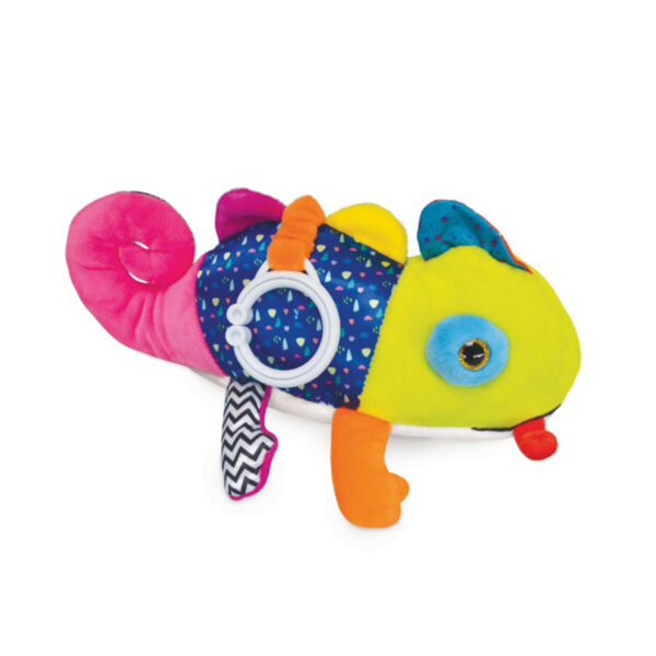 Peluche d'activités Siméon le caméleon
