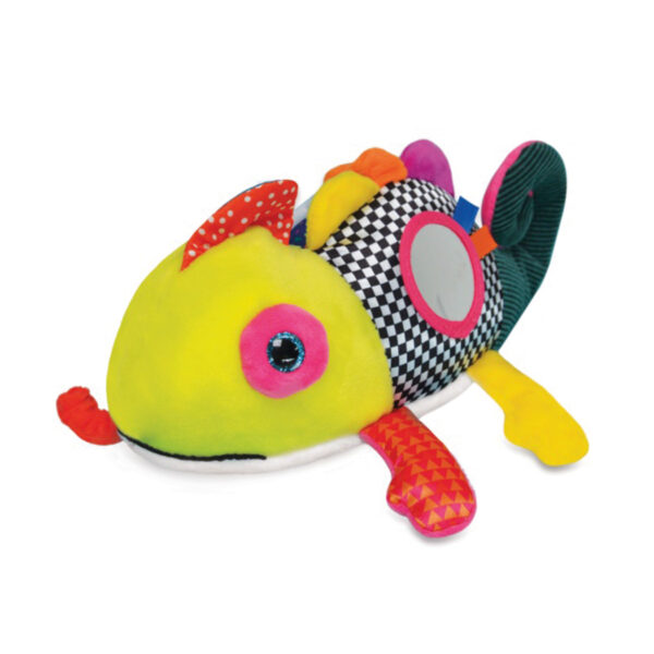 Peluche d'activités Siméon le caméleon
