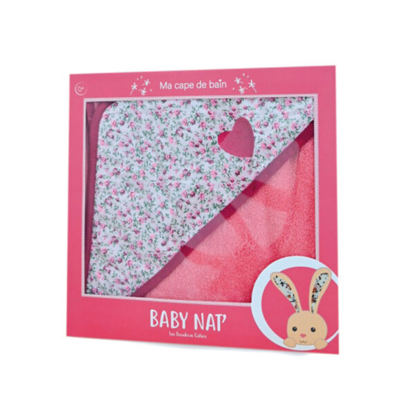 Coffret cape de bain Lapin Poupi rose