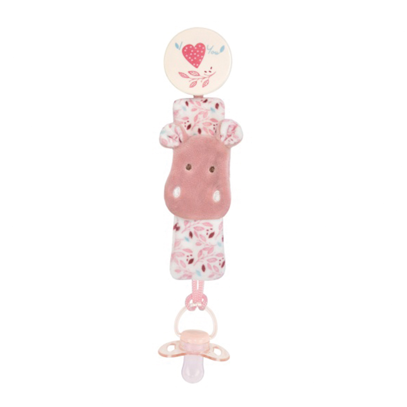 attache sucette bébé, attache tétine bébé, doudou attache sucette, accessoire bébé naissance, hippopotame bébé, cadeau naissance bébé, clip sucette bébé