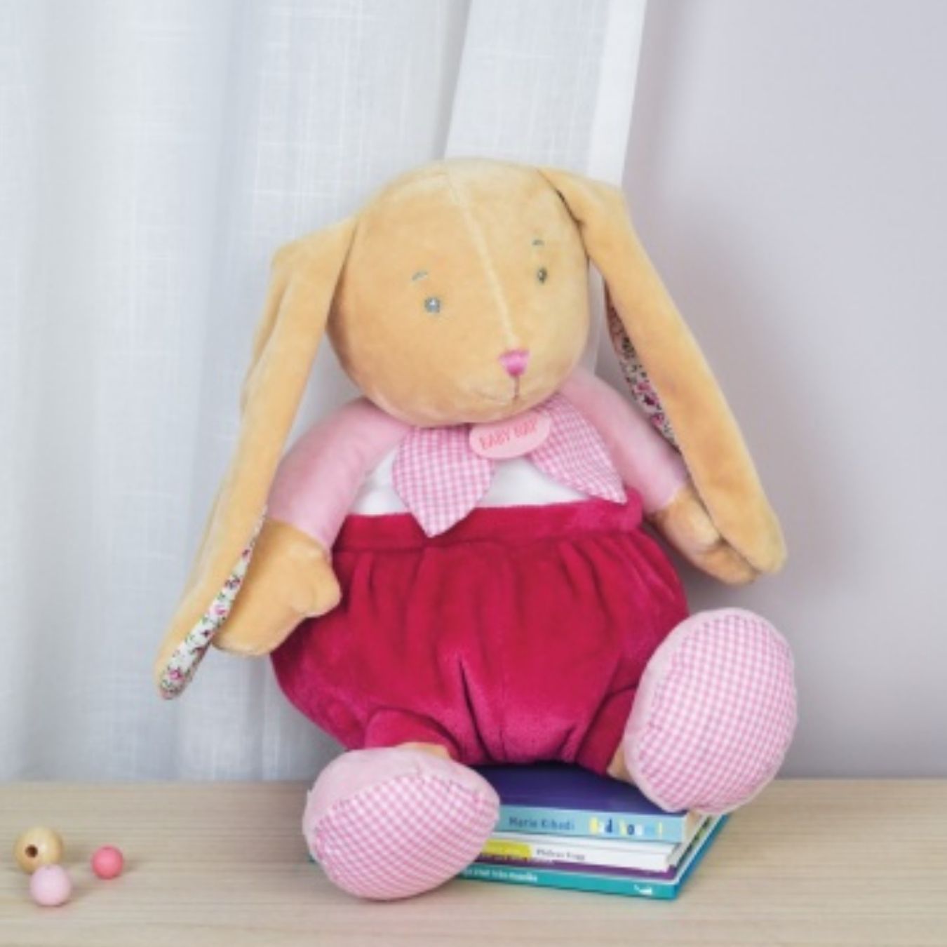 Pantin Lapin Poupi rose
