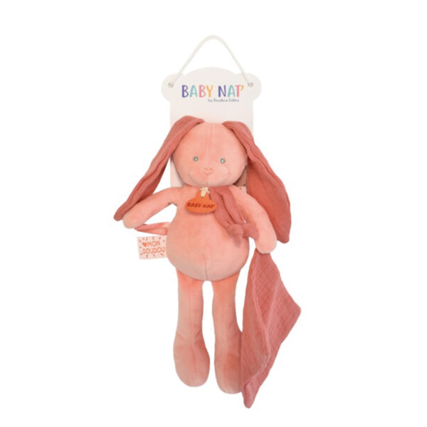 Pantin Lapin avec Doudou Terracotta