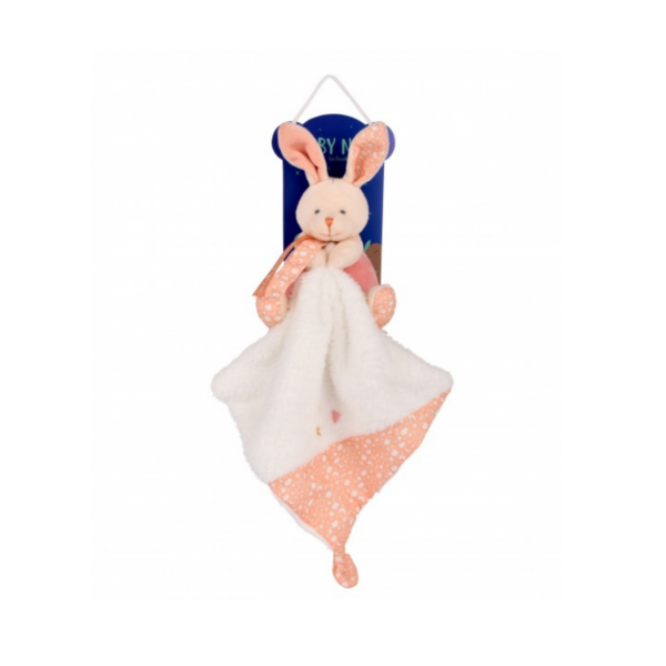 Pantin pm lapin avec doudou " Je brille dans la nuit "