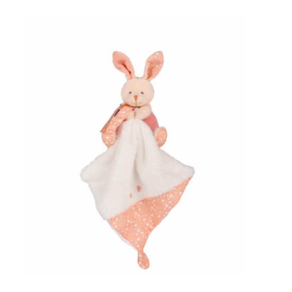 Pantin pm lapin avec doudou " Je brille dans la nuit "
