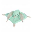Doudou plat lapin Gabin  - vert